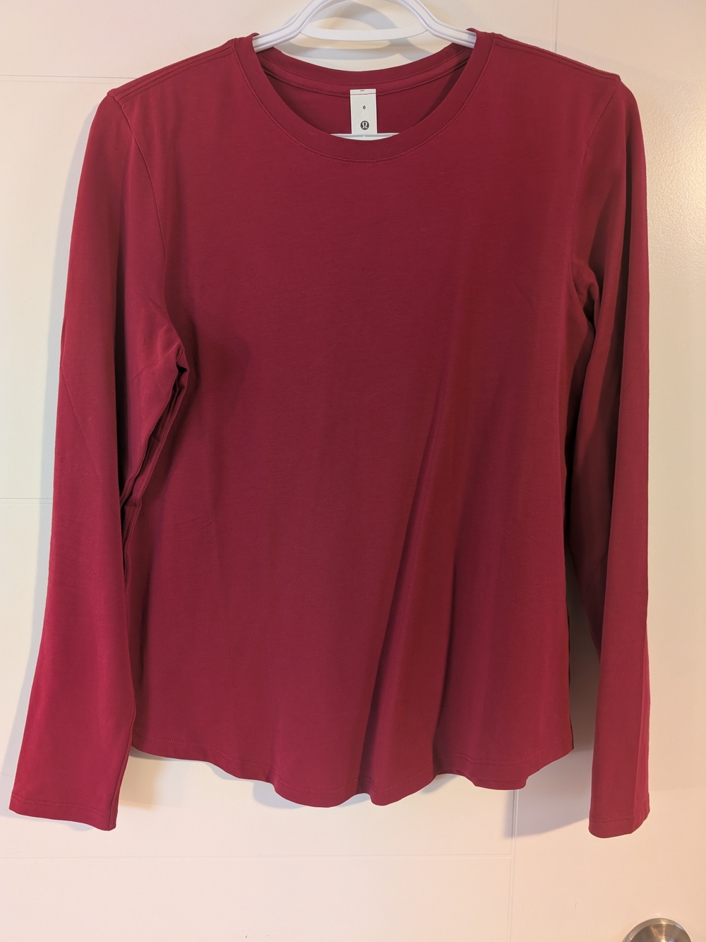 Lululemon Athletica Long-Sleeve Love Tee in Deep Berry